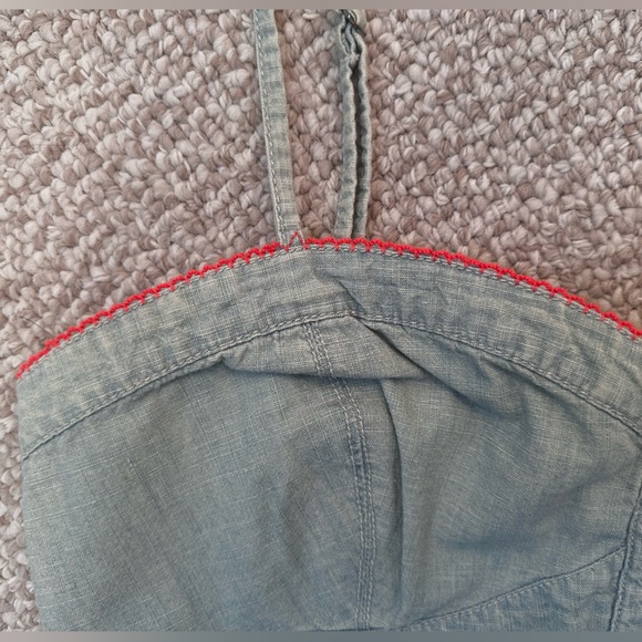 Vintage American Eagle Denim Bustier Crop Top - Picture 8 of 8